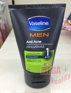 Vaseline Men Cleansing Foam Anti Acne Facial Wash Face Oil Control Cleanser 50ml
