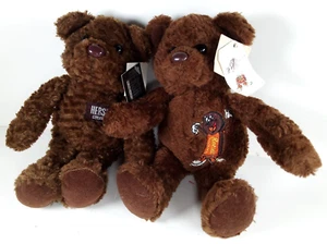 2 Vintage Hershey Plüsch Teddybären: Hershey's Milk Chocolate & Reese's Pieces - Bild 1 von 13