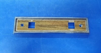 1984-1991 Jeep Grand Wagoneer Front RH Passenger Side Door Switch Bezel. 3731876 - Image 1 of 4