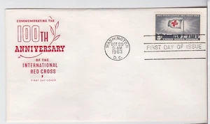 TurtlesTradingPost- American Red Cross 1963- #1239 FDC Farnam Cachet - Picture 1 of 1