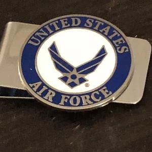 AIR FORCE Silver Money Clip NEW IN BOX AND GIFT BAG - Picture 1 of 2
