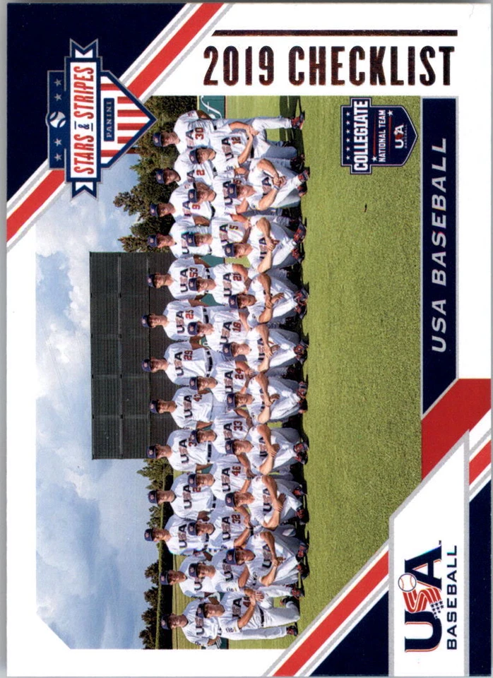 2020 USA Baseball Stars and Stripes Baseball Card Pick - Image 1 of 1