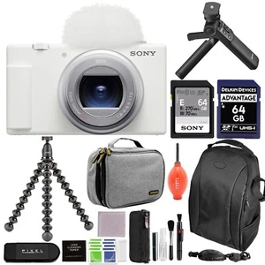 Sony ZV-1 II Vlog Camera for Content Creator & Vloggers White & Accessory Bundle - Picture 1 of 1
