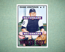 Duane Josephson Chicago White Sox 1967 Style Custom Baseball Art Card