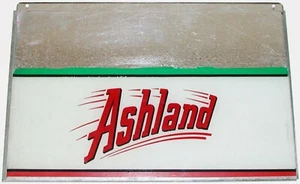 Vintage pump sign ASHLAND gas and oil reverse glass painted in n-mint condition - Picture 1 of 3