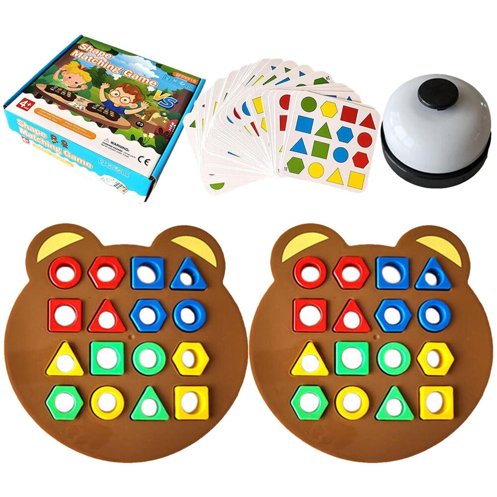 Shape Matching Game Blocks Match Puzzles Jigsaw for Girls Preschool Toddlers