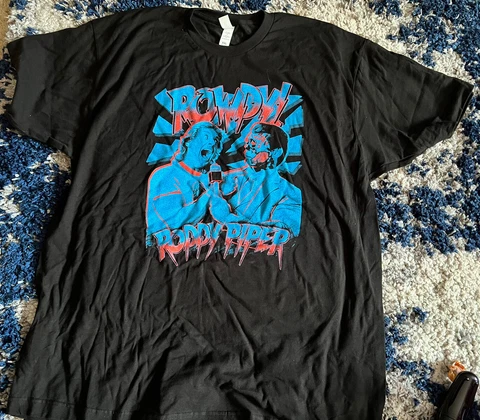 Pro Wrestling Crate Rowdy Roddy Piper 2XL XXL T-Shirt WWF WWE Cover