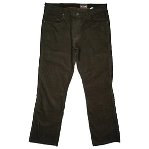 Wrangler Arizona Stretch Hombre Vaqueros Recto Pierna Cordón 52L W36 L28 Braun - Imagen 1 de 5
