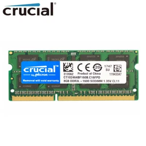 Crucial CT102464BF160B 8GB SO-DIMM PC3-12800 (DDR3-1600) Arbeitsspeicher - Bild 1 von 7