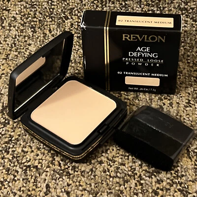 REVLON AGE DEFYING PRESSED LOOSE POWDER ~ 02 TRANSLUCENT MEDIUM  - Image 1 of 3