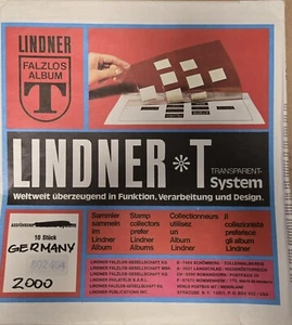 LINDNER Germany 2000 COLOUR H/L 1 + 7 pages with stamps RING STAMP ALBUM PAGES - Picture 1 of 9