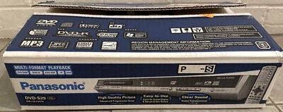 Panasonic DVD-S29 DVD CD Reproductor Nuevo Caja Abierta Nuevo de Lote Antiguo Multiformato con Caja Remota Foto 1 de 4