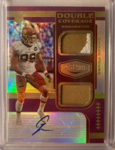 Chase Young 2 cl AUTO~PATCH~RC #/35 Double Coverage 2020 Rookie Autograph Jersey - Picture 1 of 2