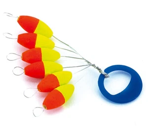 FLOAT OVAL Ø6x13.5mm - YELLOW-RED - Imagen 1 de 1