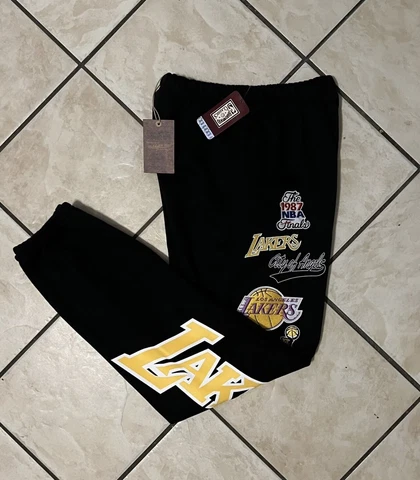 Mitchell & Ness Los Angeles Lakers Mens Medium Sweatpants New NBA Championship Cover