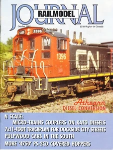 RAILMODEL JOURNAL 10/93 L&NE FA1, PS-2CD "4750", SAL PULPWOOD CARS, DOCKSIDE - Picture 1 of 2