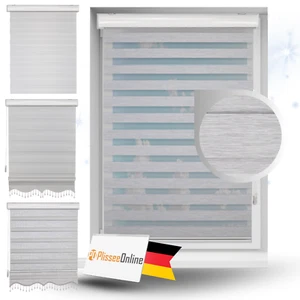 Doppelrollo Duorollo mit Alu Kassette und Perlen Deckenmontage mit Bohren - Bild 1 von 24