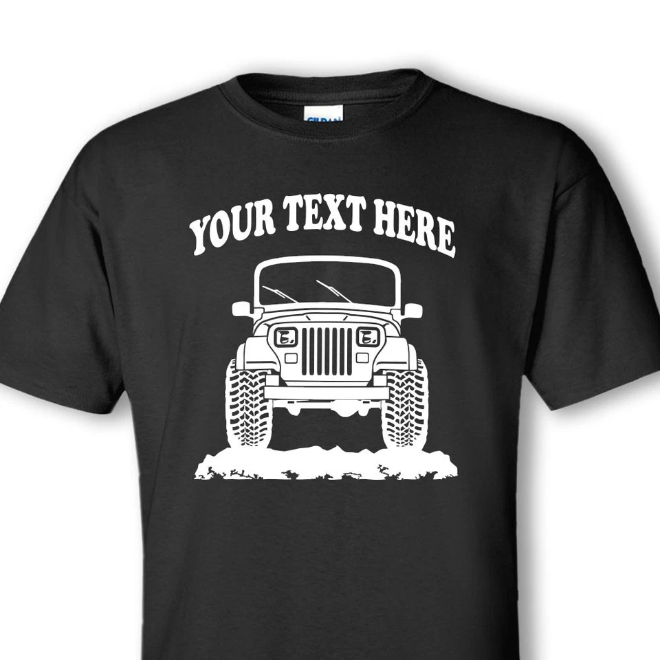 YJ Wrangler - 1987 - 1995 4x4 OFFROAD PERSONALIZED  COTTON SHIRT - #OR025 Foto 1 de 1