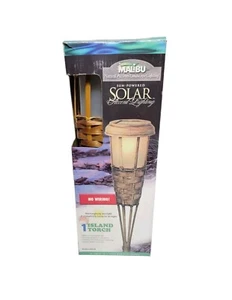 Intermatic Malibu Solar Island Torch Light LZ604B - Picture 1 of 7