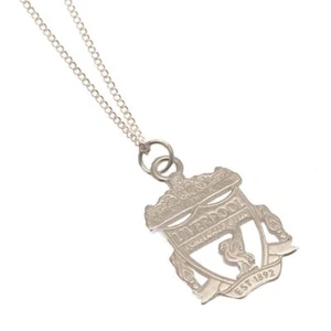 Liverpool FC Sterling Silver Crest Pendant & Chain - Picture 1 of 6