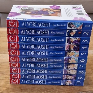 RARE Ai Yori Aoshi By Kou Fumizuki Manga Volumes 1 - 10 Tokyopop - Foto 1 di 3