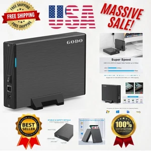 Caja de disco duro externo USB 3.0 de alta capacidad de 18 TB con características de seguridad - Imagen 1 de 8