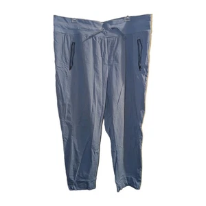 Athleta Trekkie North Jogginghose Nylon Damen 18 Blau Stretch Freizeit Tapered - Bild 1 von 4