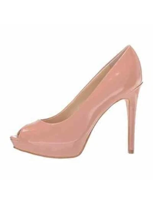 GUESS Womens Pink Retro-Honora Peep Toe Stiletto Slip On Pumps 9 M - Image 1 of 4