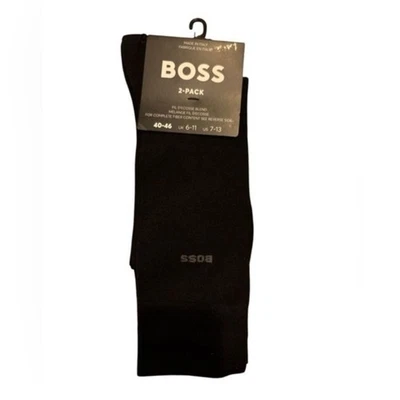 BOSS Men's Black Socks 2-Pack - Image 1 of 2