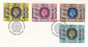 Queen Silver Jubilee Visit GB Used North East Cleveland 1977 ON PIECE (148209) - Picture 1 of 1
