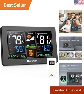 Comprehensive Weather Station with Wireless Sensors & Atomic Time Functionality - Picture 1 of 9