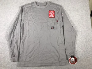 Walls FR T-Shirt Sz M Flame Resistant Long Sleeve Gray Workwear Welding NWT - Picture 1 of 12