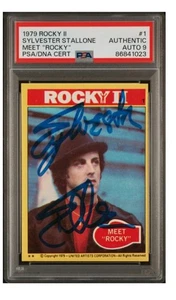 Sylvester Stallone Autographed Topps ROCKY 1979 Card PSA/DNA Rookie - Picture 1 of 3