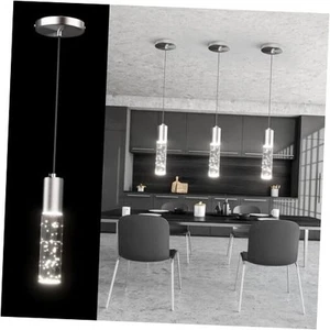 Pendant Lights Kitchen Island Brushed Nickel,4000K Modern Pendant Lights 1 Pack - Picture 1 of 8