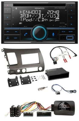 Kenwood CD 2DIN DAB USB Lenkrad Bluetooth Autoradio für Honda Civic 06-10 Hybrid - Bild 1 von 4