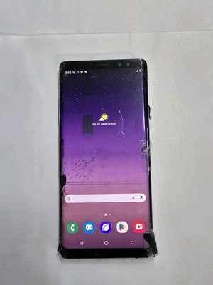 SAMSUNG GALAXY NOTE 8 T-Mobile Pantalla ROTA y Parte Trasera Limpio Esn Funciona Excelente  Foto 1 de 4