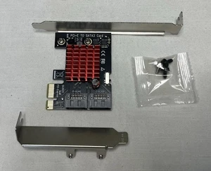 ELUTENG PCIE SATA 2-portowa karta rozszerzeń 3.0 kontroler - Zdjęcie 1 z 7