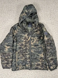 Abercrombie & Fitch Lightweight Puffer Jacket Small Camo - Picture 1 of 4