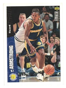 1996-97 UD Collector's Choice NBA Basketball GoldenState Warriors B.J. Armstrong - Bild 1 von 2