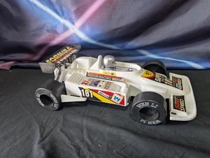 Vintage 80er 90er Formel 1 Kunststoff reibungsbetrieben Rennwagen 12" groß sauber funktioniert - Bild 1 von 4