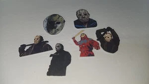 6pc Jason Friday The 13th Horror Movie Stickers Water Resistant 2-2 ½Inches - Picture 1 of 1