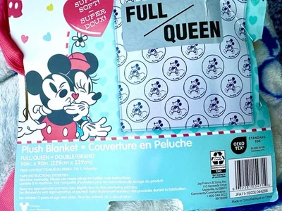 NEW 90x90 Mickey Mouse Full Queen Plush Bed Blanket Comforter Christmas Gift - Image 1 of 2