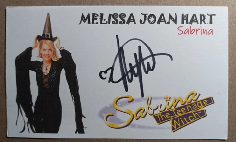 Melissa Joan Hart - Signed Autographed 3"x5" Index Card W/ A1COA Cover