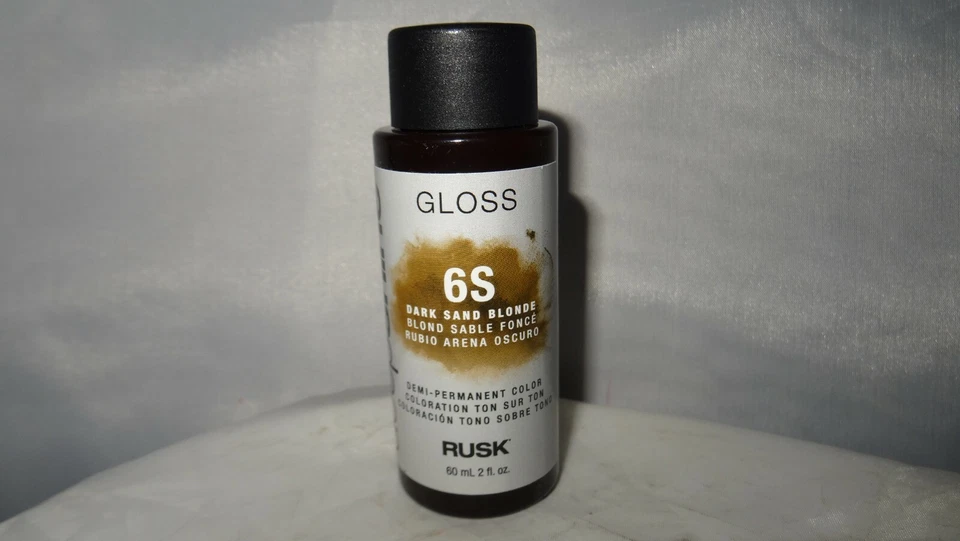 Rusk Deep Shine 6S Rubio Arena Oscura Color Semipermanente 2 fl oz ¡NUEVO! Foto 1 de 1