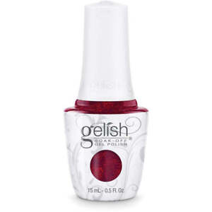 Gelish Soak Off Gel Polish "Good Gossip" 1110842 15mL 0.5 Fl Oz Red Glitter