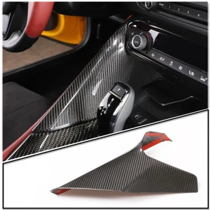 For Toyota Supra GR A90 19-22 Real Carbon Fiber Gear Shift Side Panel Trim Cover - Picture 1 of 11