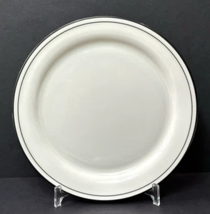 Lenox Black Pinstripes Dinner Plate 10 3/4" - Picture 1 of 3