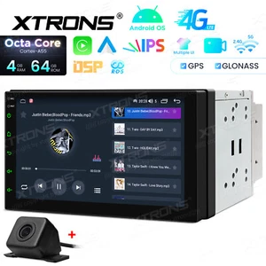 Camera+7" Android 14 8Core 4+64GB 2DIN Car Stereo Radio GPS CarPlay/Android Auto - Picture 1 of 16