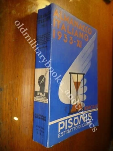 ALMANACCO ITALIANO 1933 BEMPORAD PICCOLA ENCICLOPEDIA POPOLARE - Picture 1 of 4