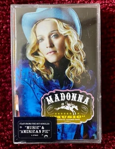 MADONNA STILL SEALED MINT CASSETTE TAPE ALBUM MUSIC PROMO BLACK HYPE STICKER K7 - Picture 1 of 9